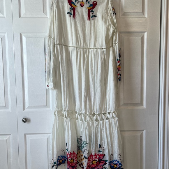 FARM Rio Macaw Cross Stitch Embroidered Maxi Dress - Picture 6 of 7